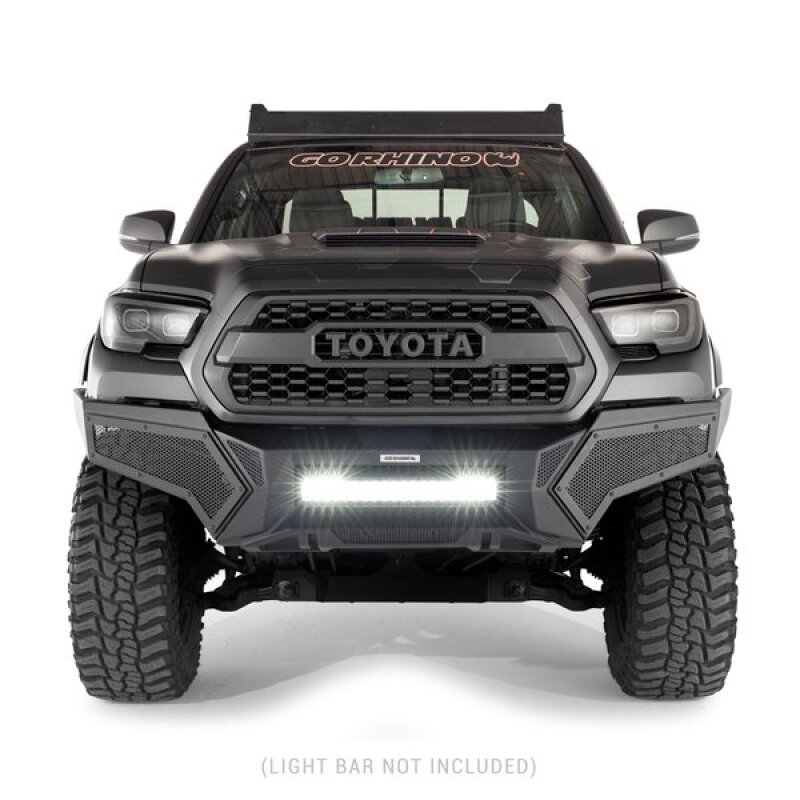 Toyota Tundra Bumper - Front - Go Rhino - Element with Power Bar - Textured Black - `22-`26